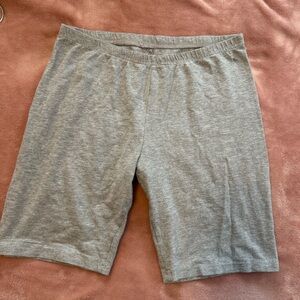 Gray Biker Shorts